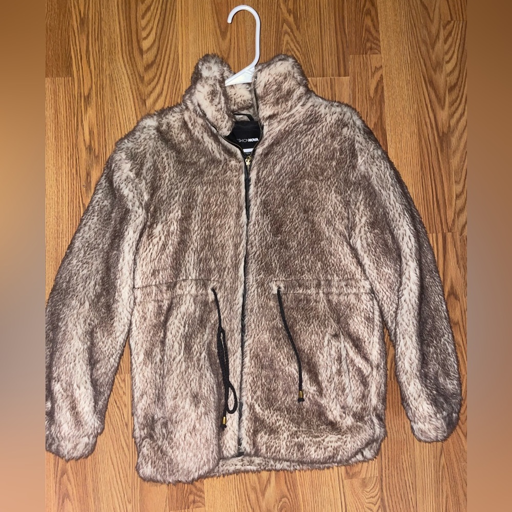 Faux fur jacket